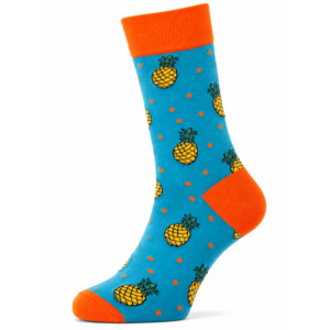 Sock Wollah – Ananas op blauw