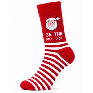 Sock Wollah – Kerstman On The Nice List, op getreept rood