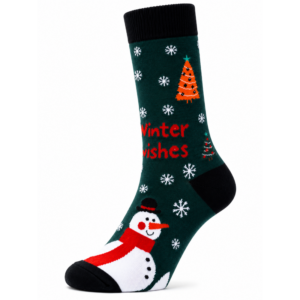 Sock Wollah – Winter Wishes op donkergroen